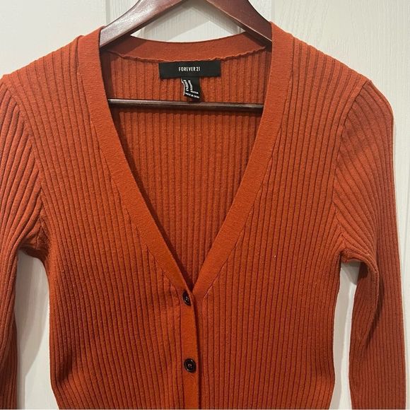 Rust Long Sleeve Dress - Picture 3 of 7